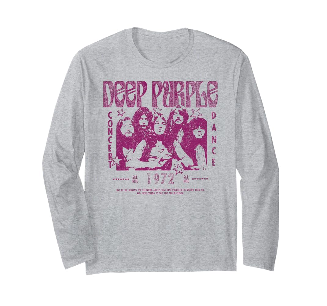 Amazon.com: Deep Purple Concert Dance Long Sleeve T-Shirt